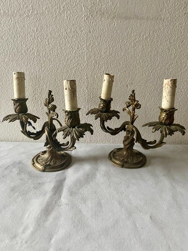Pair vintage bronze - vintage, two