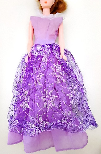 B1007 barbie 90s abito lungo - b1007,